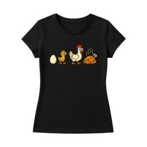 T-shirt damski Chicken Life