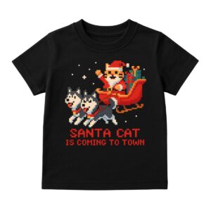 T-shirt męski Santa Cat