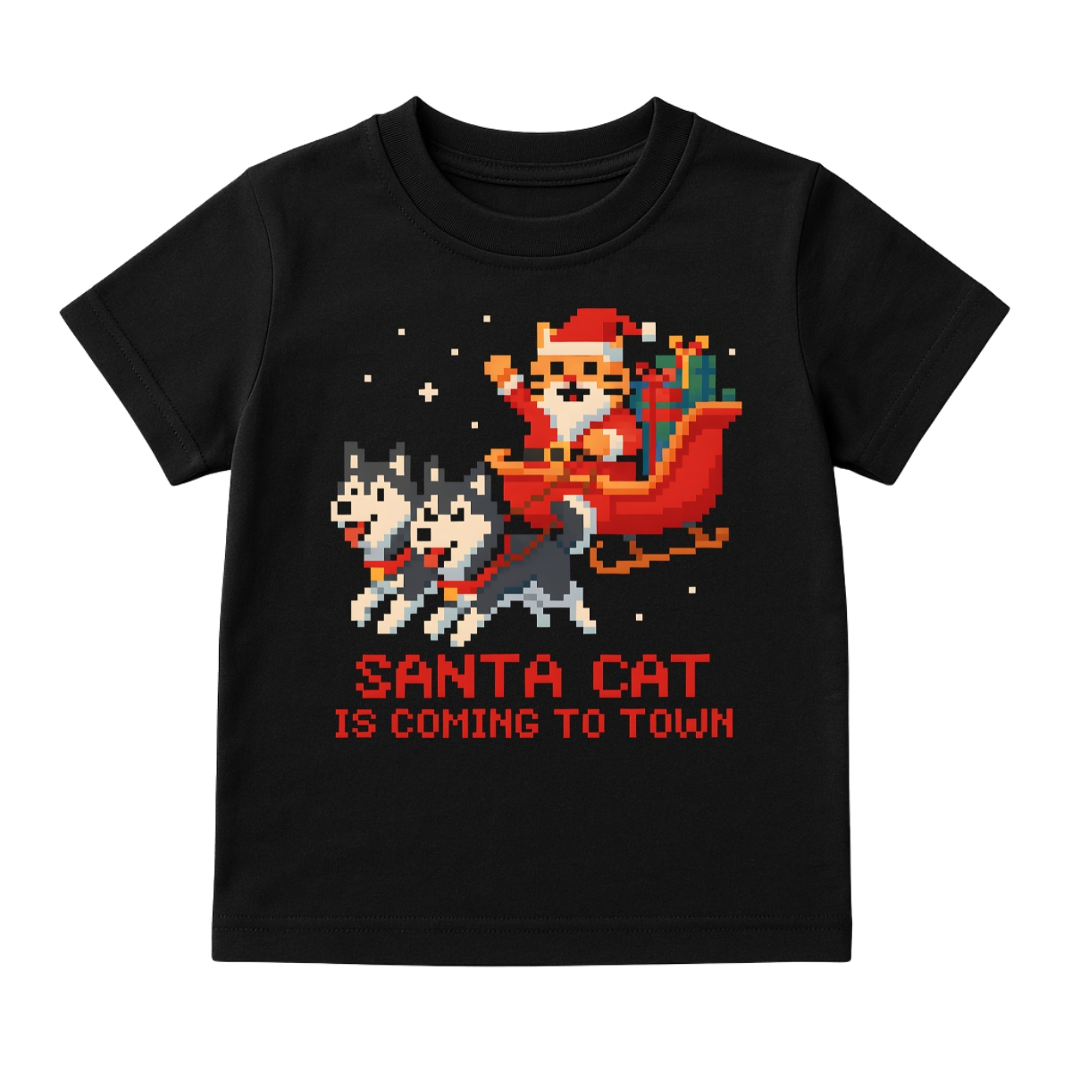 T-shirt męski Santa Cat T-shirt męski Santa Cat