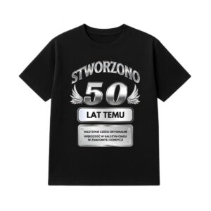 T-shirt męski 50 lat temu