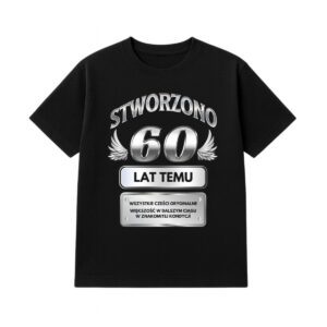 T-shirt męski 60 lat temu